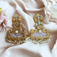Gold Tone Kundan Pearl Jhumka Earrings | Bridal Statement Earrings | Traditional Indian Wedding Jewelry