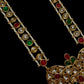 Bollywood India kundan and pearl mala with earrings.
