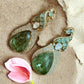 Light Green Teardrop Earrings | Mughal-Inspired Stonework Drops | Luxe Evening Statement Jewelry
