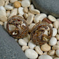 Peacock Motif Round Stud Earrings | Vintage Kundan Style Bird Earrings in Gold Finish