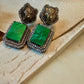 Bollywood Glam: Luxury Earrings Cz stones with lion head antique finish