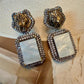 Bollywood Glam: Luxury Earrings Cz stones with lion head antique finish