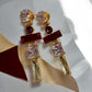 Rainbow Crystal Drop Earrings | Multicolor Geometric Statement Earrings | Modern Luxury Party Jewelry