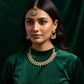 Kundan Choker Necklace Set with Earrings and Maang Tikka, Indian fashion Jewelry