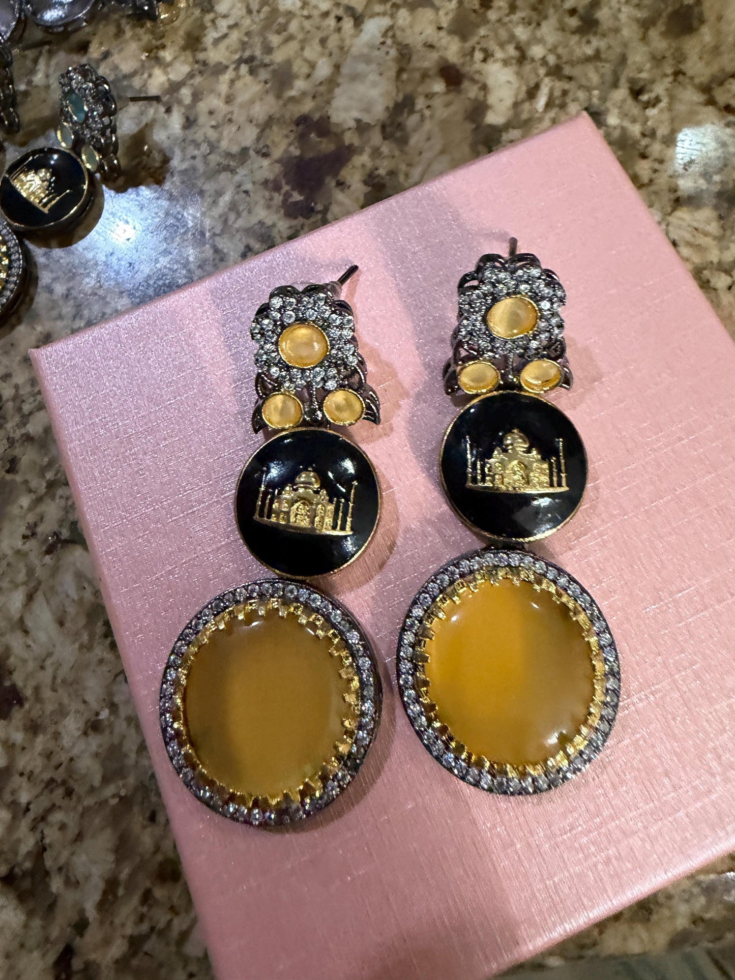 Luxury Panther Zircon Studs | Indian Ethnic Jewelry