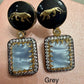 Bollywood Glam: Luxury Earrings Cz stones with lion head antique finish