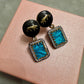 Bollywood Glam: Luxury Earrings Cz stones with lion head antique finish