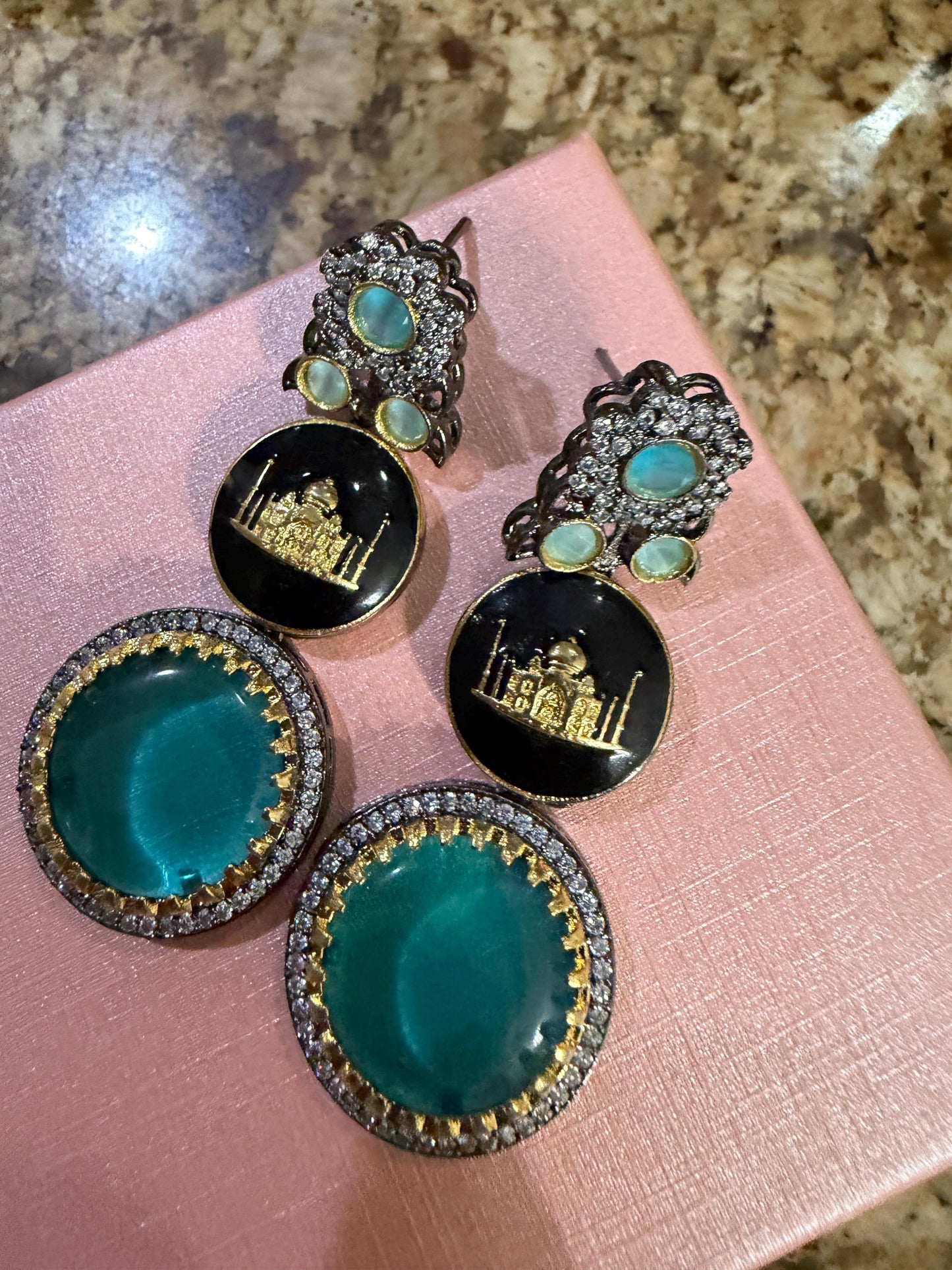 Luxury Panther Zircon Studs | Indian Ethnic Jewelry