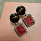Bollywood Glam: Luxury Earrings Cz stones with lion head antique finish