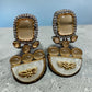 Bollywood Glam: Luxury Earrings Cz stones with lion head antique finish