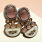 Bollywood Glam: Luxury Earrings Cz stones with lion head antique finish
