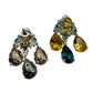 Sparkling Teardrop Crystal Earrings | Luxury Statement Drop Earrings | 6 Color Options | Bridal & Party Jewelry