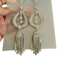 Statement Chandelier Dangle Earrings, Vintage Bridal Tassel Jewelry