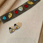 Colorful Gem choker with Earrings Jewelry Trendy