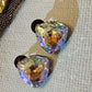 Colorful Gem choker with Earrings Jewelry Trendy