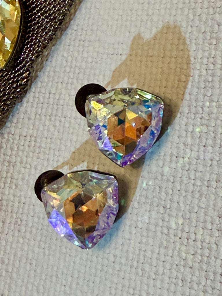 Colorful Gem choker with Earrings Jewelry Trendy