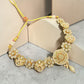 Gold Choker Necklace Set with Jhumka Earrings, Bridal Traditional Jewelry