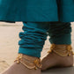 Gold Pearl Anklet Bracelet Set: Traditional Bridal Foot Jewelry Ethnic Design
