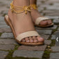 Gold Pearl Anklet Bracelet Set: Traditional Bridal Foot Jewelry Ethnic Design