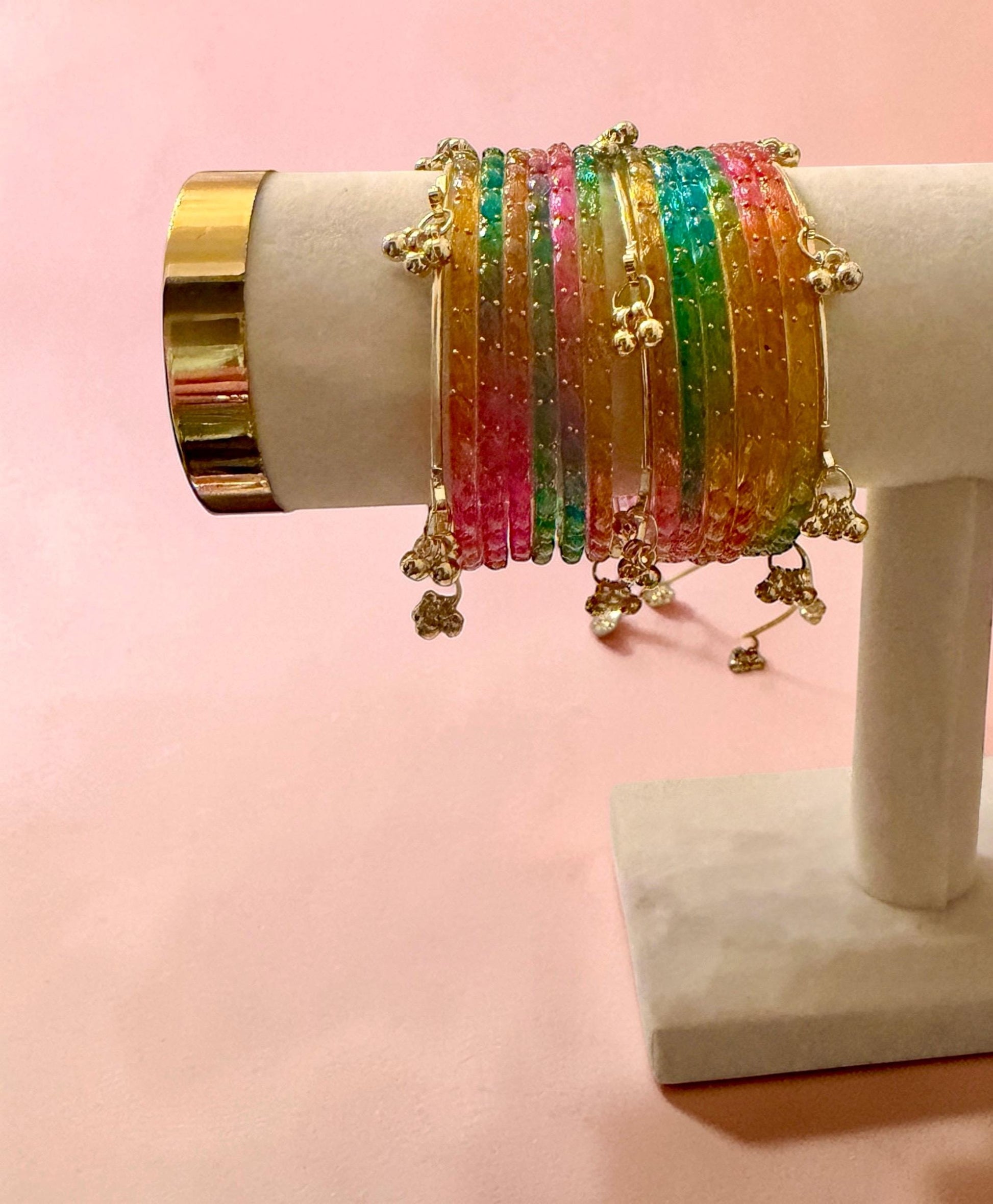 Viral Kashmiri bangles rainbow multi | Indian | Pakistani | Women's Jewelry