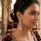 Silver as stone Cz Pearl Drop Earrings Elegant Bridal Dangle Earrings