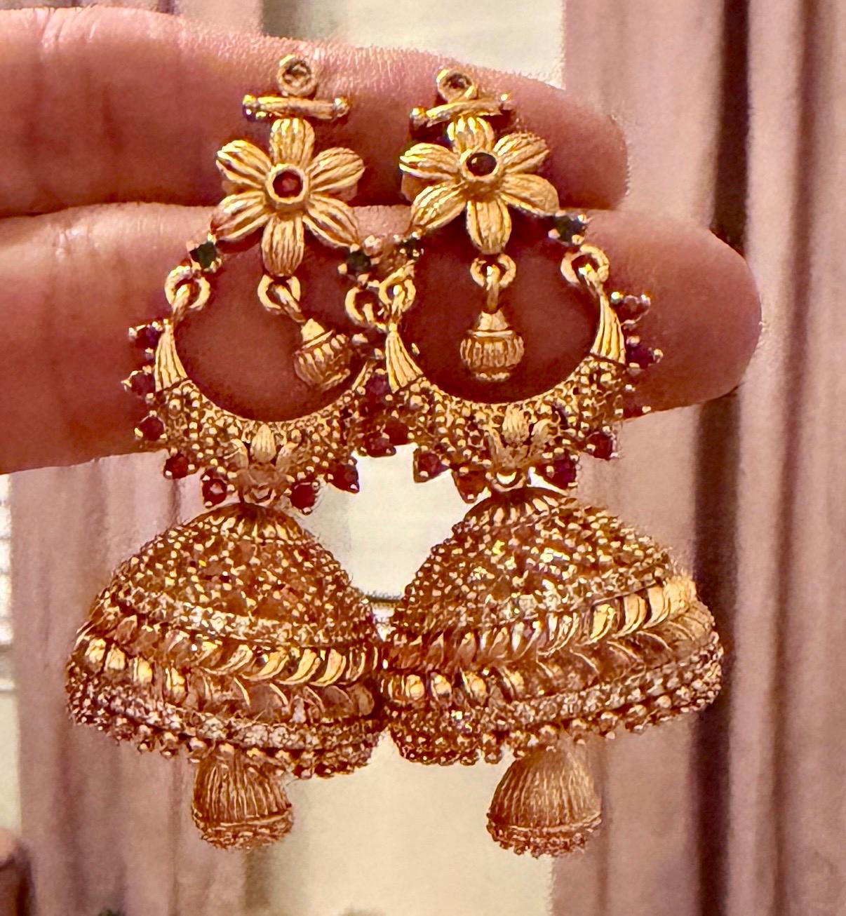 Bollywood Designer Dangle Jewelry for Women, Elegant Statement Earrings