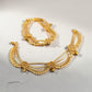 Gold Pearl Anklet Bracelet Set: Traditional Bridal Foot Jewelry Ethnic Design