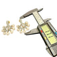 Gold Tone Floral Pearl Statement Earrings, Bridal Stud Dangle Jewelry