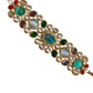 Royal fusion Kundan choker Gold Tone Multicolor Gem Statement Regal Indian Wedding Jewelry