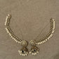 Kundan Pearl Jhumka Necklace Set Indian Bridal Jewelry