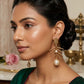 Gold Tone Branch Pearl Earrings Nature Inspired Statement Drops