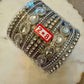 Silver Crystal Bangle Set 2.8 Bridal Kada Stack Rhinestone Bangles two hands set.