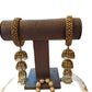 Antique Gold Tone Jhumka Bangle Set Indian Bridal Kada with jhumka