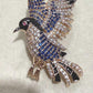 Rhinestone Bird Brooch: Gold Crystal Statement Pin – Elegant Nature Inspired Jewelry