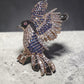 Rhinestone Bird Brooch: Gold Crystal Statement Pin – Elegant Nature Inspired Jewelry