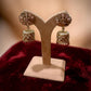 Floral Jhumka Earrings Gold Dome Dangle Earrings Traditional Ethnic Jewelry