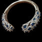 Midnight Royale Open Cuff Bracelet Blue Statement Bangle Luxury Evening Bracelet