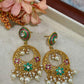Royal Pearl Chandbali Earrings Traditional Floral Drop Earrings