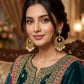 Royal Pearl Chandbali Earrings Traditional Floral Drop Earrings