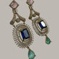 Celestial Halo Drop Earrings Luxury Statement Earrings Designer Cocktail Jewelry