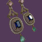 Celestial Halo Drop Earrings Luxury Statement Earrings Designer Cocktail Jewelry