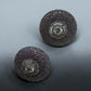 Lavender Crystal Dome Stud Earrings Luxury Pave Statement Earrings