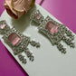 Blush Pink Crystal Statement Earrings Art Deco Bridal Earrings Luxury CZ Dangle Earrings