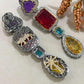 Gem Cascade Statement Earrings Art Deco Drop Earrings Luxury Bridal Earrings