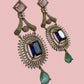 Celestial Halo Drop Earrings Luxury Statement Earrings Designer Cocktail Jewelry