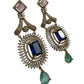 Celestial Halo Drop Earrings Luxury Statement Earrings Designer Cocktail Jewelry