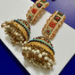 Colorful Traditional Jhumka Earrings Indian Bridal Earrings Ethnic Statement Jewelry