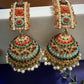 Colorful Traditional Jhumka Earrings Indian Bridal Earrings Ethnic Statement Jewelry