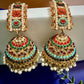 Colorful Traditional Jhumka Earrings Indian Bridal Earrings Ethnic Statement Jewelry