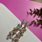 Champagne Crystal Chandelier Earrings Luxury Statement Earrings Long Dangle Bridal Earrings